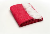 Fringed Herringbone Throw Blanket