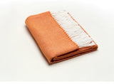 Fringed Herringbone Throw Blanket