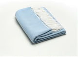 Fringed Herringbone Throw Blanket