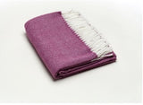 Fringed Herringbone Throw Blanket